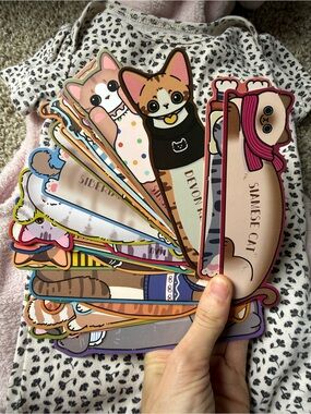 3 for $5 Big Cat Bookmarks– Assorted Colorful Cartoon Cats -